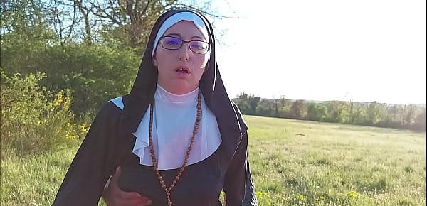  This nun gets her ass filled with cum before she goes to church !!